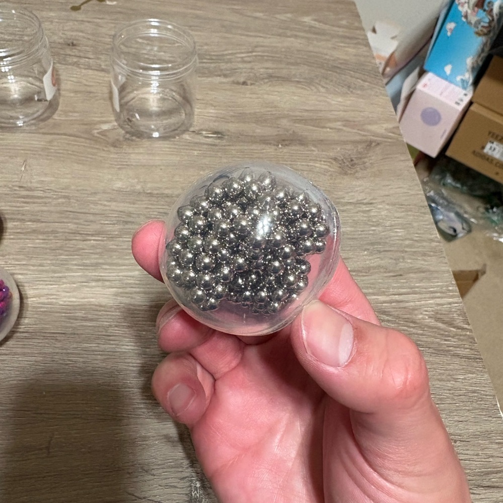 10 Stress Balls Squishy Squeeze Stress Balls Stress Relief Magentic Beads